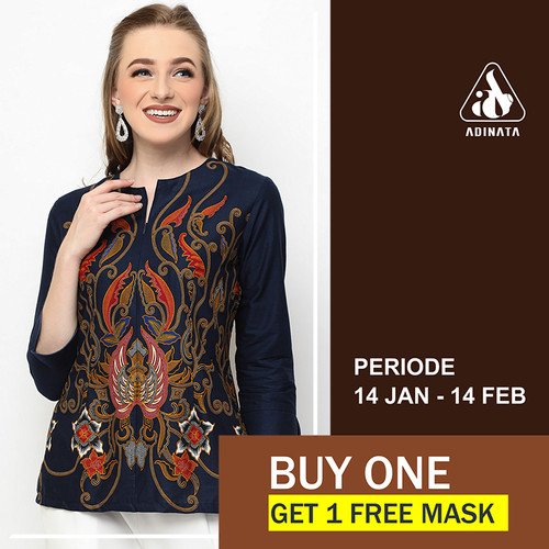 Foto Produk ADINATA BATIK ALICE ALLEN BLOUSE BATIK - S dari ADINATA BATIK ID
