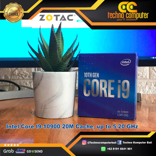 Foto Produk Processor Intel Core I9-10900 20M Cache, up to 5.20 GHz dari Techno Computer Bali