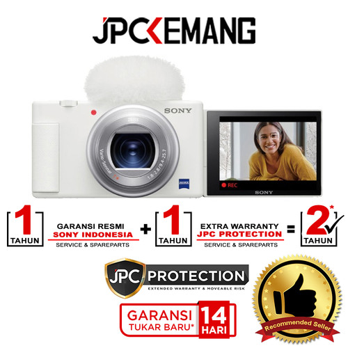 Foto Produk Sony ZV1 Sony ZV 1 Kamera Vlog Compact Digital Camera GARANSI RESMI - White dari JPCKemang