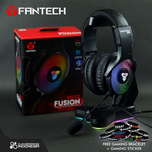Foto Produk Fantech FUSION HG22 RGB 7.1 Surround Sound - HG22 HG-22 Gaming Headset dari Clover Gaming Indonesia