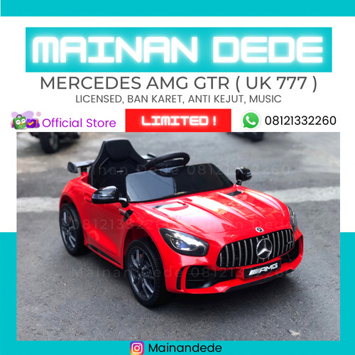 Foto Produk Mainan Mobil Aki Anak AMG GTR UK 777 LICENSE - Putih dari Mainan Anak Dede