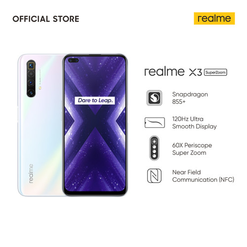 Foto Produk realme X3 SuperZoom 12/256GB 60X Periscope Zoom Snapdragon 855+ NFC - Putih dari realme Official Store