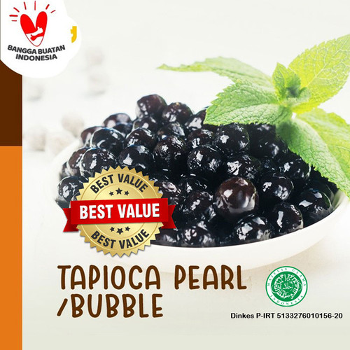 Foto Produk Topping Bubble - Tapioca Pearl (Kemasan 1kg) | DBD POWDER JAKARTA dari DBD POWDER JAKARTA