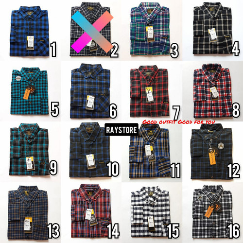 Foto Produk Grosir Kemeja Flanel Casual Pria / Baju Cowok Murah min pesan 3 pcs dari RayStore