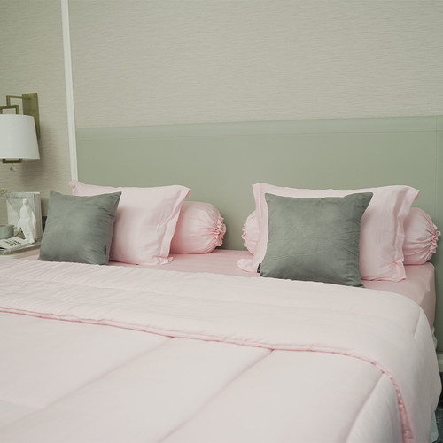 Promo Sleep Buddy Set Sprei Plain Baby Pink Jacquard Tencel Queen Size Kota Surabaya Bedding Tokopedia - Baby Pink And Green Bedding Promo Sleep Buddy Set Sprei Plain Baby Pink Jacquard Tencel Queen Size Kota Surabaya Bedding Tokopedia - Baby Pink And Green Bedding