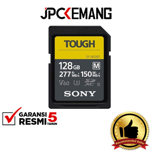 Foto Produk Sony SD Card SDHC SDXC 128GB 277MB/s SF-M128T TOUGH GARANSI RESMI dari JPCKemang