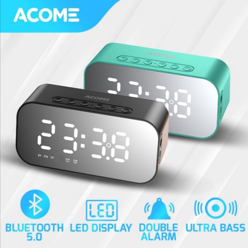 Foto Produk ACOME A5 SPEAKER BLUETOOTH 5.0 Jam Alarm LED Display Ultra Bass dari Bintang vin
