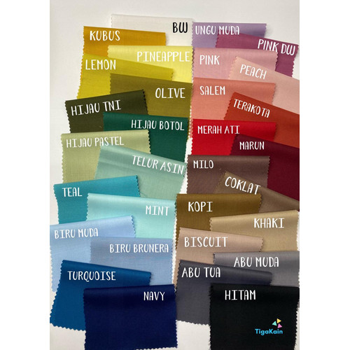 Foto Produk 0,5 Meter Kain Katun Toyobo Fodu Original Import Silky dari Nacy Tex