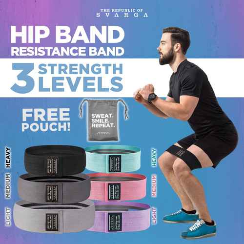 Foto Produk Hip Resistance Band | Hip Band | Squat Band | Booty Band | 3 Levels - LIGHT PURPLE dari SVARGA YOGA