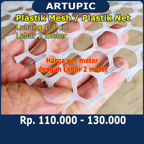 Foto Produk Plastik MESH METERAN Plastic Net Alas Lantai Kandang Ayam Puyuh MESH dari ArtupicPeralatanPeternak