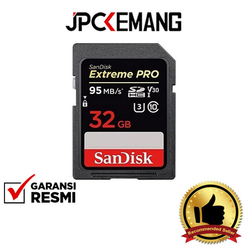 Foto Produk SANDISK SDHC EXTREME PRO UHS-I 32 GB (633X 95MB/SEC READ AND WRITE) dari JPCKemang