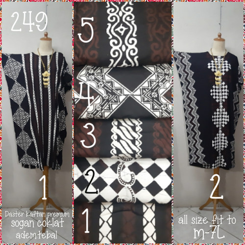 Foto Produk Daster kalong premium batik sogan coklat (adem.tdk berbulu) dari Winnie Collection