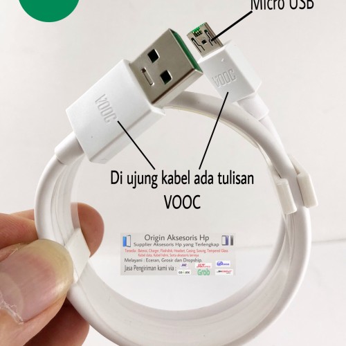 Foto Produk ORIGINAL Kabel Charger OPPO VOOC Fast Charging F1 F1S F3 F7 N3 R7 dari Origin Aksesoris Hp Official Store