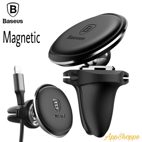 Foto Produk BASEUS 360 Rotation Magnetic Air Vent Handphone Car Cable Clip Holder dari AppShoppe