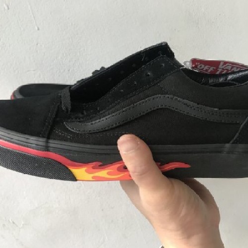 vans old skool flame wall