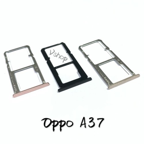 Foto Produk Simtray Sim Lock Tempat Simcard Oppo A37 Neo 9 Gold - Hitam dari vshop sparepart