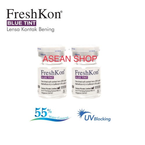 Foto Produk softlens bening tahunan freshkon kadar air tinggi 55 % ready minus -10 dari ASEAN Shop