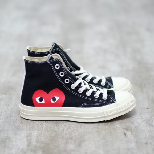 converse cdg black high top