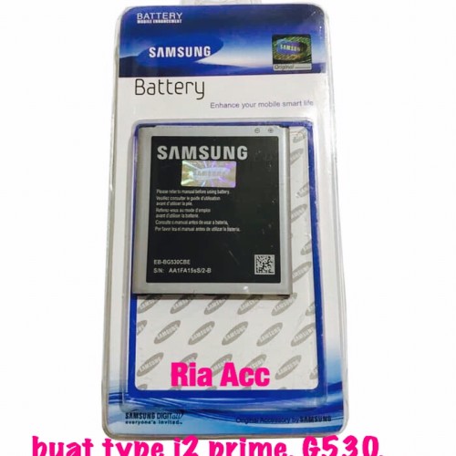 Foto Produk BATERAI BATTERY SAMSUNG GRAND PRIME/G530 EB-BG530CBE J2 PRIME ORI 99% dari Ria Acc