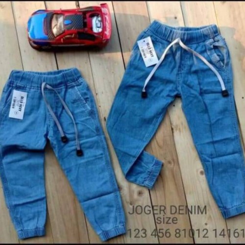 Foto Produk Jogger Jeans Anak | Celana Jeans Anak Size XL (7 8 9 Tahun) - Size 14 dari Posikids