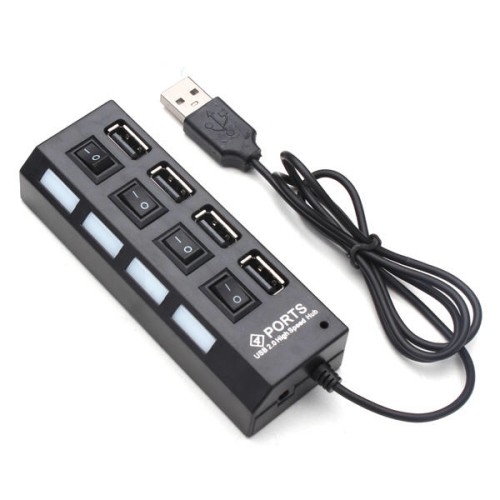 Foto Produk USB HUB 4Port Switch On / Off - Terminal USB dari Toko Pratama Computer