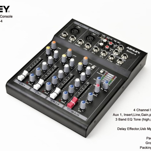 Jual Mixer ashley 4 channel . Mixer ashley 4 canel . 2 mono 2 stereo