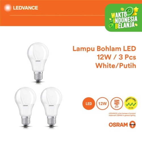 Foto Produk Osram Lampu Bohlam LED 12 Watt 3 Pcs - Putih dari Ledvance Official Store