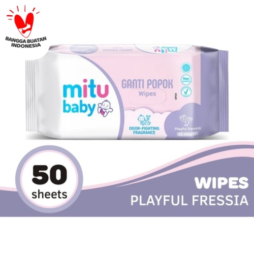 Foto Produk Mitu Baby Tissue Ganti Popok Purple Playful Fressia 50'S Fitur Produk dari evi rahayu