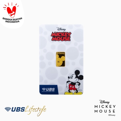 Foto Produk UBS LOGAM MULIA 24K DISNEY MICKEY MOUSE EDITION 2 GR dari UBS Lifestyle