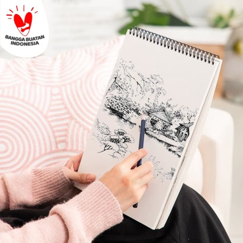 Foto Produk Deli Buku Gambar & Sketsa B5 25,2x17,9cm Vertikal 40 halaman 73628 dari Deli Stationery