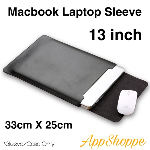 Foto Produk Tas Macbook Laptop Sleeve Case PU Leather ELEGANT SERIES 13 inch dari AppShoppe