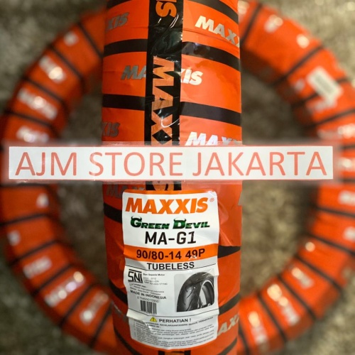 Foto Produk Maxxis MA-G1 Green Devil 90/80-14 Tubeless.. dari AJM Store Jakarta