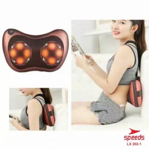 Foto Produk Bantal pijat massage pillow mobil Bantal Pijat Leher Punggung Portable dari Besar sport