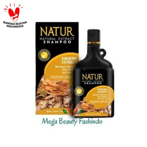 Foto Produk Natur Shampo Shampoo Extract Ginseng 270ML dari Mega Beauty Fashindo