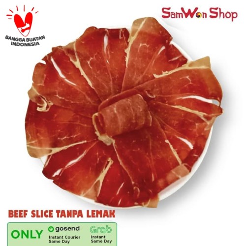 Foto Produk BEEF SLICE TANPA LEMAK 1kg -DAGING SAPI IRIS YAKINIKU SHABU YOSHINOYA dari SamWon-Shop