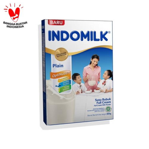 Foto Produk SUSU BUBUK INDOMILK FULL CREAM PLAIN 800G X Pcs dari Indomilk Official Store