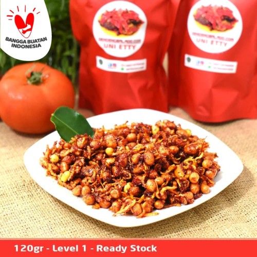 Foto Produk Teri Kacang Balado - Teri Medan / Teri Nasi - POUCH MERAH dari Uni Etty