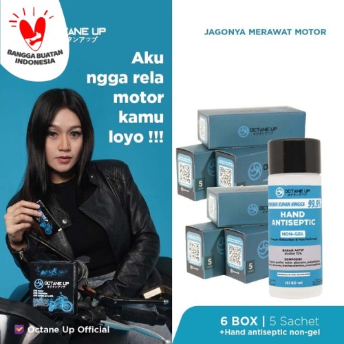 Foto Produk Bundling Octane Up 6box isi 5 Sachet & Hand Sanitizer Liquid 60ml dari Octane Up Official