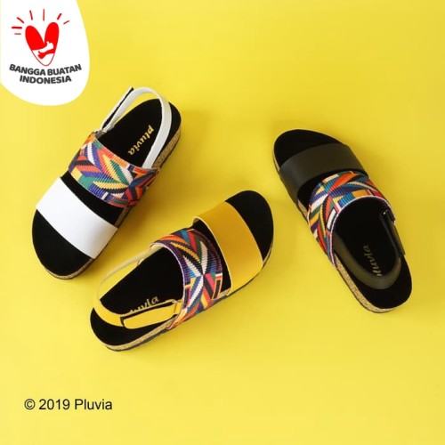 Foto Produk Pluvia - PRAYA Sandal Bohemian Tali Wanita - Putih, 38 dari Pluvia Shoes