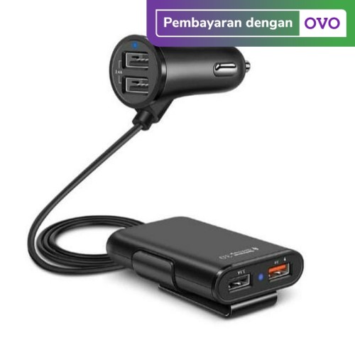 Foto Produk Car Charger 4 Port USB Mobil Fast Charging 3.1A Qualcomm Quality Super dari YOMZ Rider