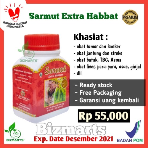 Foto Produk Sarmut Kapsul Sarang Semut Papua Extra Habbatussauda, Asli Obat Herbal dari Bizmarts