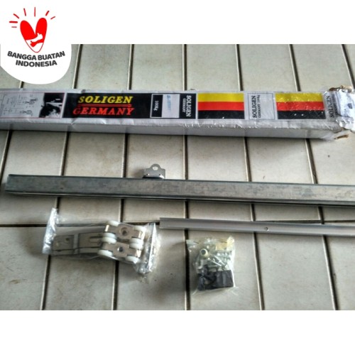 Foto Produk Rel Pintu Geser Gantung Sliding Aluminium Kayu Soligen J3 180 cm dari JEMURAN FORTUNA