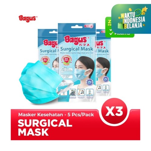 Foto Produk Triple Pack Bagus Masker Sehari-hari isi 5 pcs dari Bagus Official Store