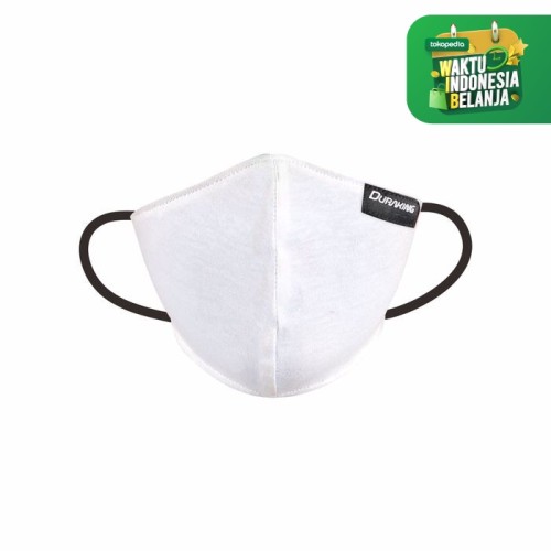 Foto Produk Masker Kain Anti Virus DK DOUBLE PROTECTION EARLOOP MASK COLOUR - Putih dari Duraking Outdoor&Sports