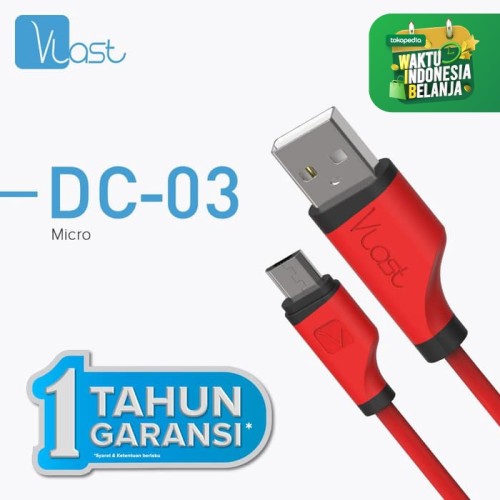 Foto Produk Hippo Vlast DC-03 Micro USB 180cm Quick Charging 3.0 - Putih dari iLo Official Store