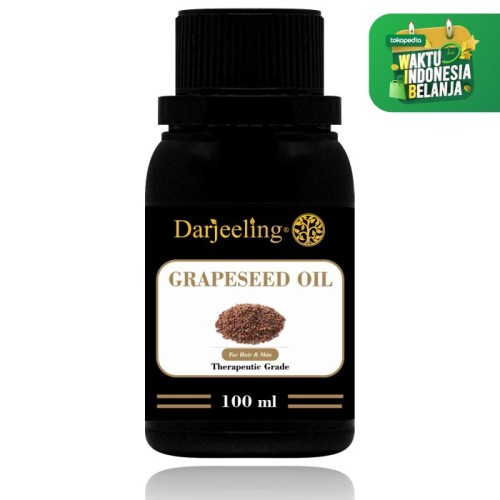 Foto Produk 100ml Grapeseed Oil 100% Murni | Minyak Biji Anggur Carrier Oil dari Darjeeling Store