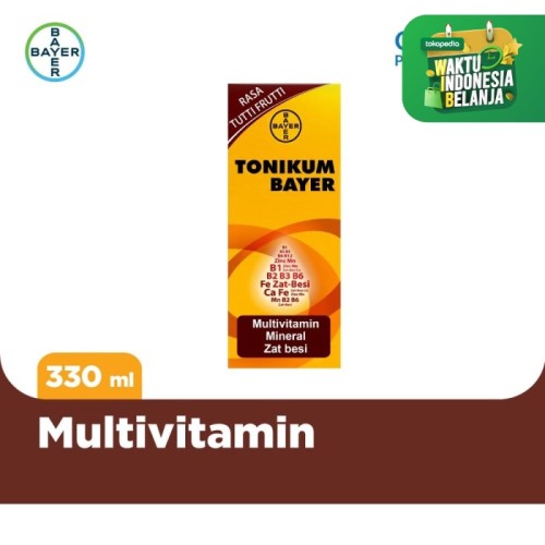 Foto Produk Tonikum Multivitamin, Mineral, dan Zat Besi Rasa Tutti Frutti 330ml dari Bayer Health Partner