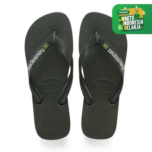 Foto Produk HAVAIANAS BRASIL LOGO 4896-GREEN OLIVE - GREEN OLIVE, 37-38 dari Havaianas Official Shop