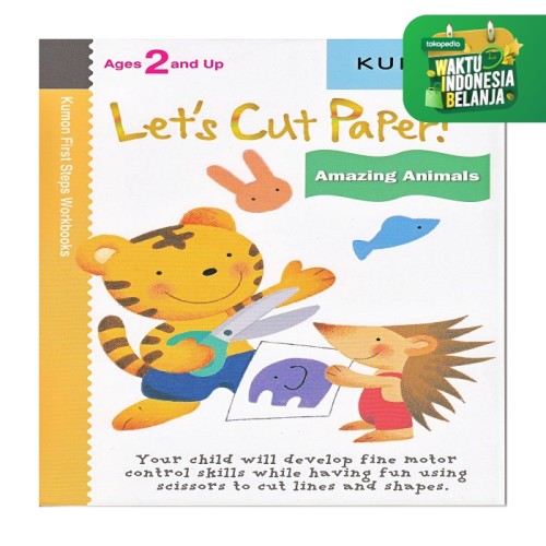 Foto Produk Buku Anak - Kumon - Letâs Cut Paper! Amazing Animals dari Kumon Publishing INA
