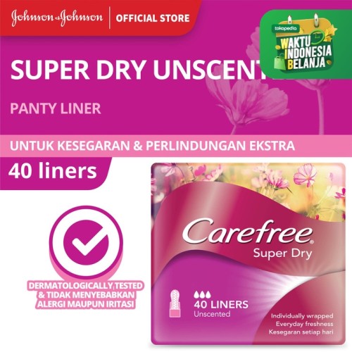 Foto Produk Carefree Super Dry Unscented 40's dari Johnson & Johnson